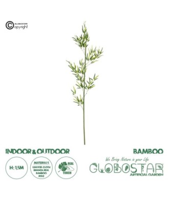 GloboStar® Artificial Garden BAMBOO BRANCH 20438 Τεχνητό Διακοσμητικό Κλαδί Μπαμπού Υ150cm